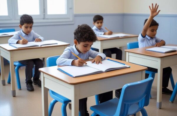 طاولة كتابة فردية للصفوف الأولى